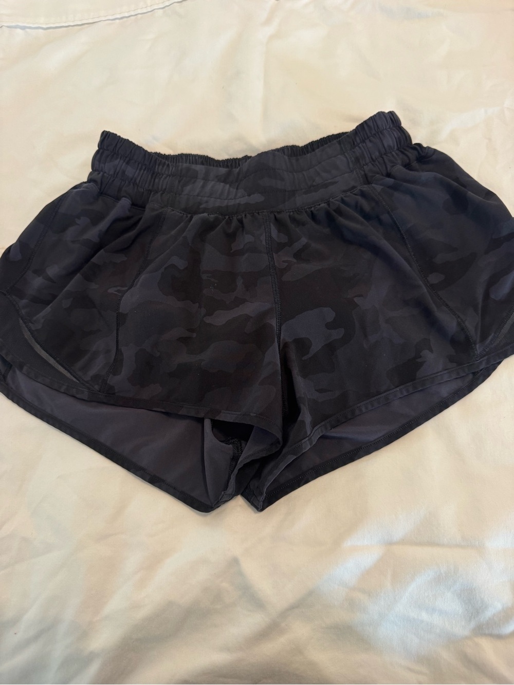 lululemon athletica Black Camo Athletic Shorts